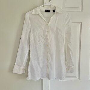 Valerie Stevens White Button Down Shirt